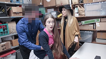 Teenager and Her Grandmother Boned by Perv Mall Officer for Stealing from Mall Premises - Fuckthief