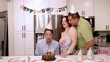 Mommy Pulverized By Stepson On His Birthday InFront Of Her Hubby - Emmy Demur
