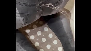 Dousing Desperate my Jeans cut-offs and long plus he Pee on My Bootie