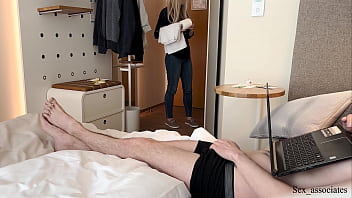 Uber-cute naive hotel maid was tricked into fuckin' by a fake pornography producer