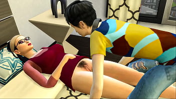 Asian step mother and her virgin stepson ( with voice over )