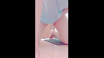 [Amateur] Fair-skinned immense ◯ college nymph who does not have a beau who strokes in front of him.