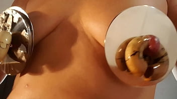 Nippleringlover super-hot thick nipple shields yam-sized nipple rings extreme stretched nipple piercings pierced cootchie super-hot rump