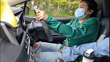 Chinese Grab Driver Gal offer Passengers money peak for Shag