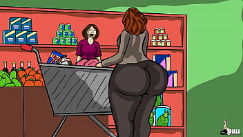 Yam-sized Bum Mrs. Keagan get distress at the super market (Proposition Season 4)